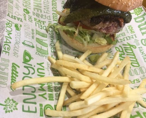 plato hamburguesa ibérica